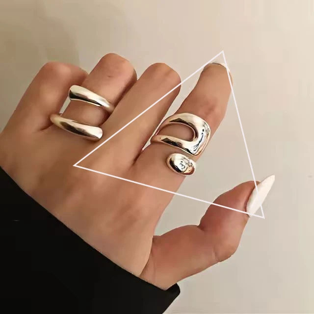 Sterling Silver Irregular Design