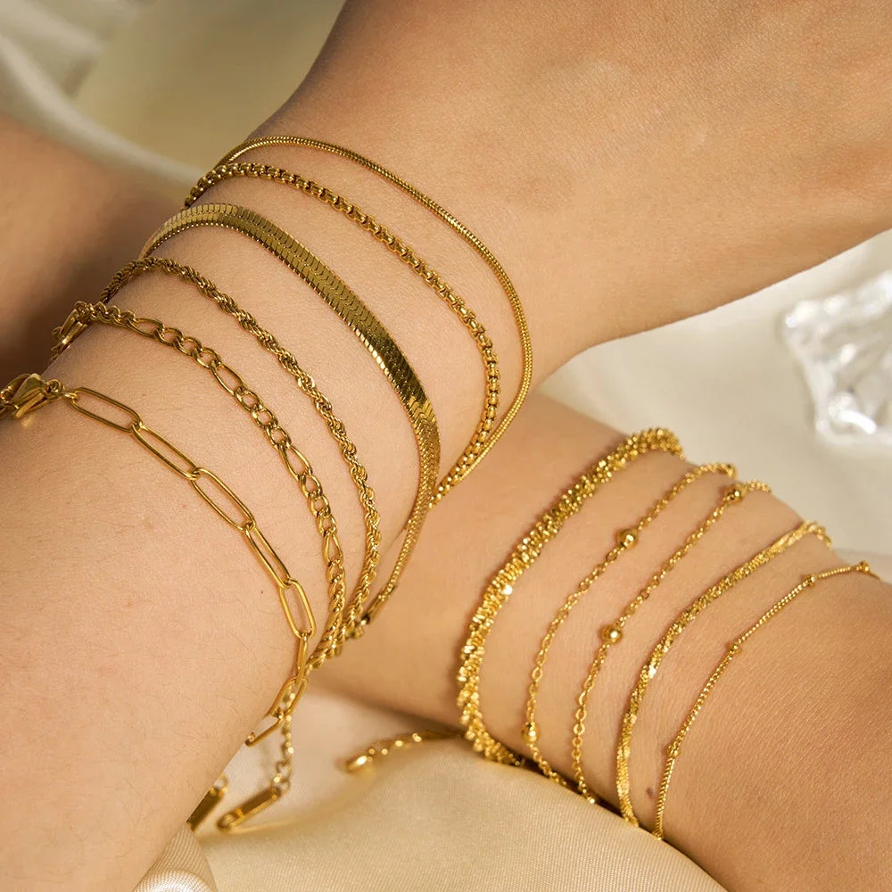 Gold Colour Bracelet Stainless Steel