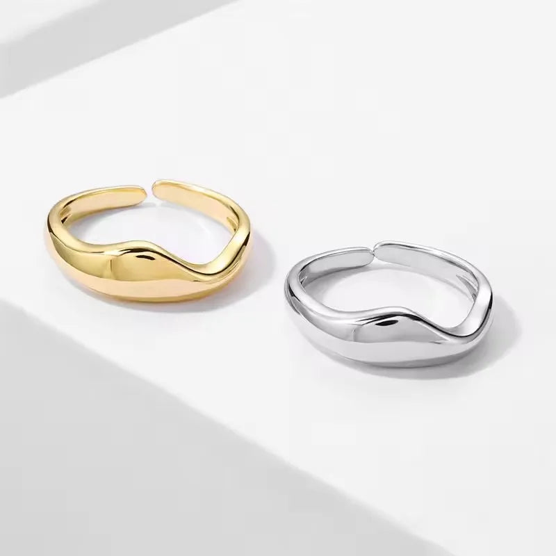 Sterling Silver Irregular Design