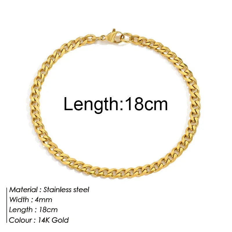 Gold Colour Bracelet Stainless Steel