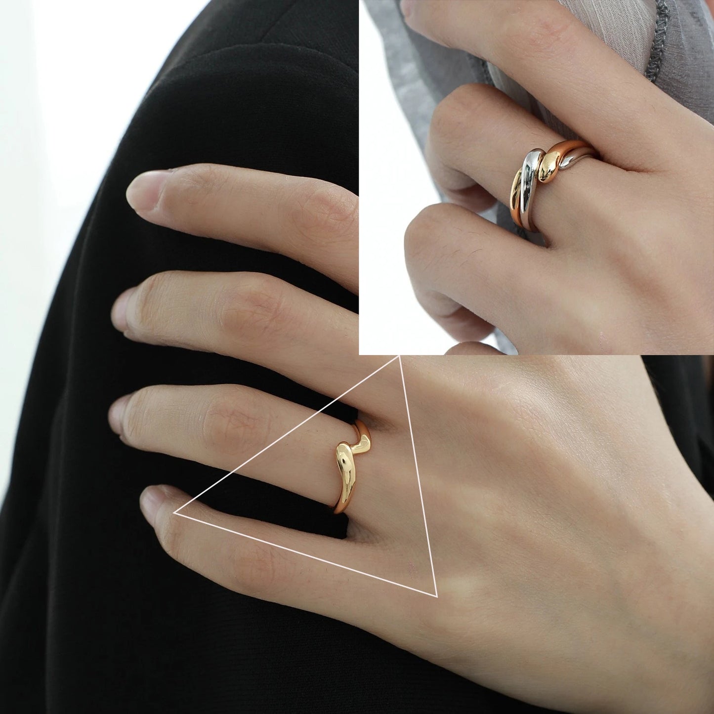 Sterling Silver Irregular Design