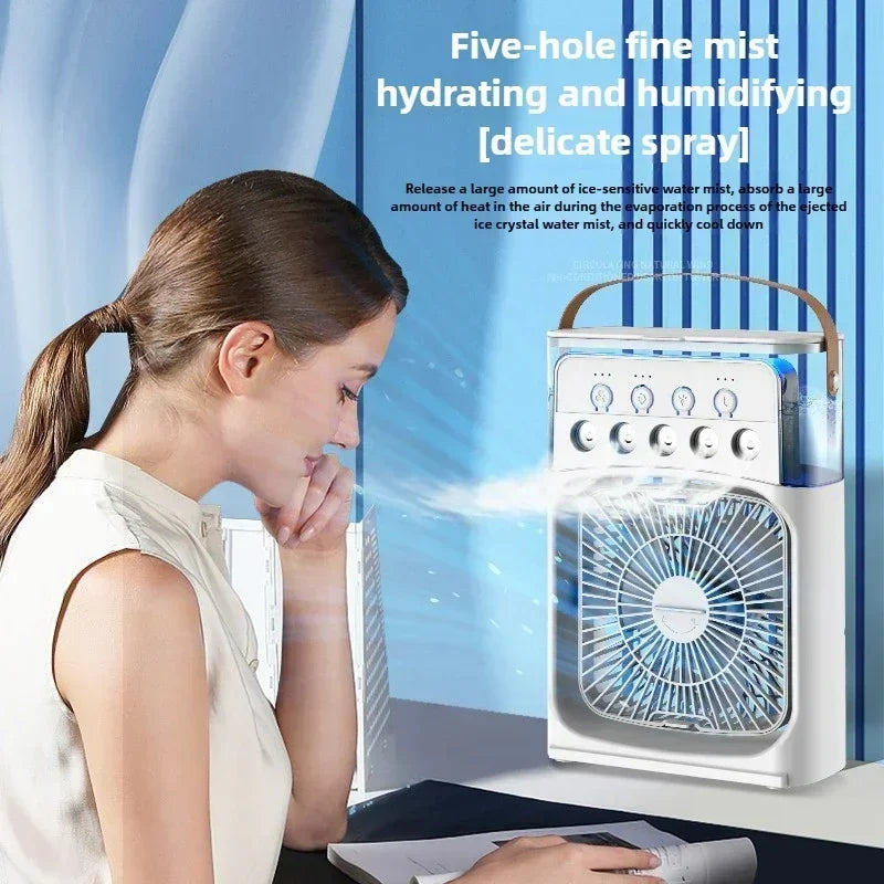 3 in 1 Household Air Cooler Portable Small Fan with Humidifier