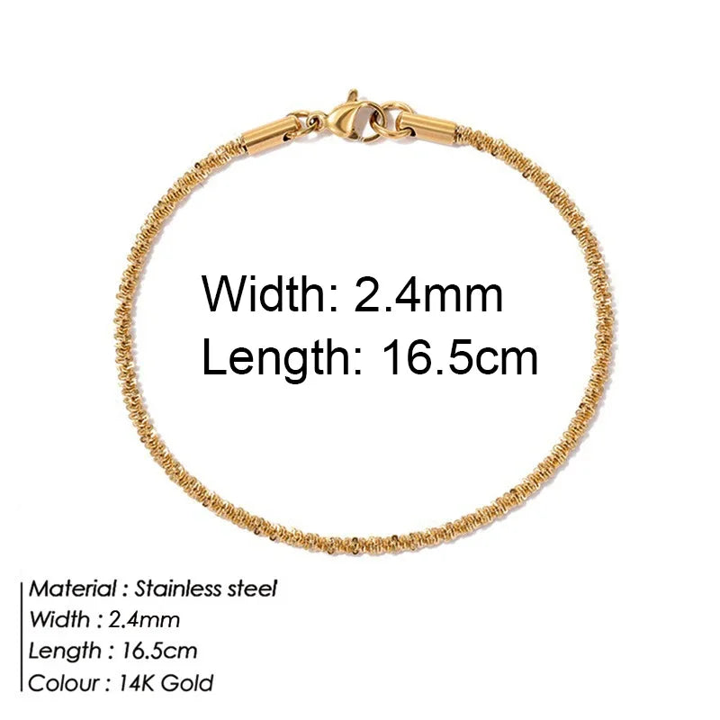 Gold Colour Bracelet Stainless Steel