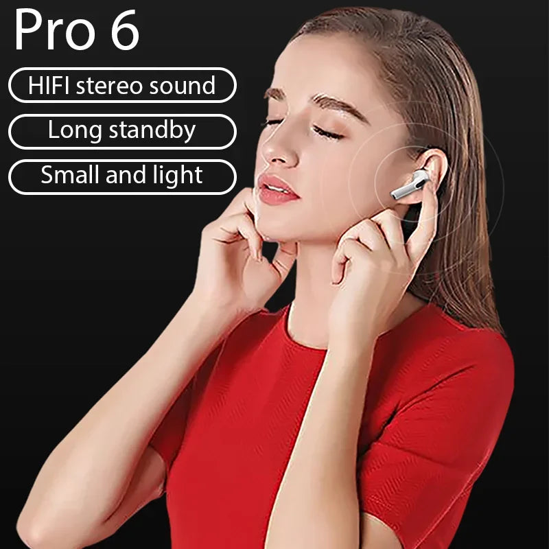 PRO6 Wireless Bluetooth Headset TWS Running Yungong New Stereo Binaural in Ear Game