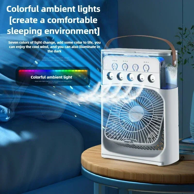 3 in 1 Household Air Cooler Portable Small Fan with Humidifier