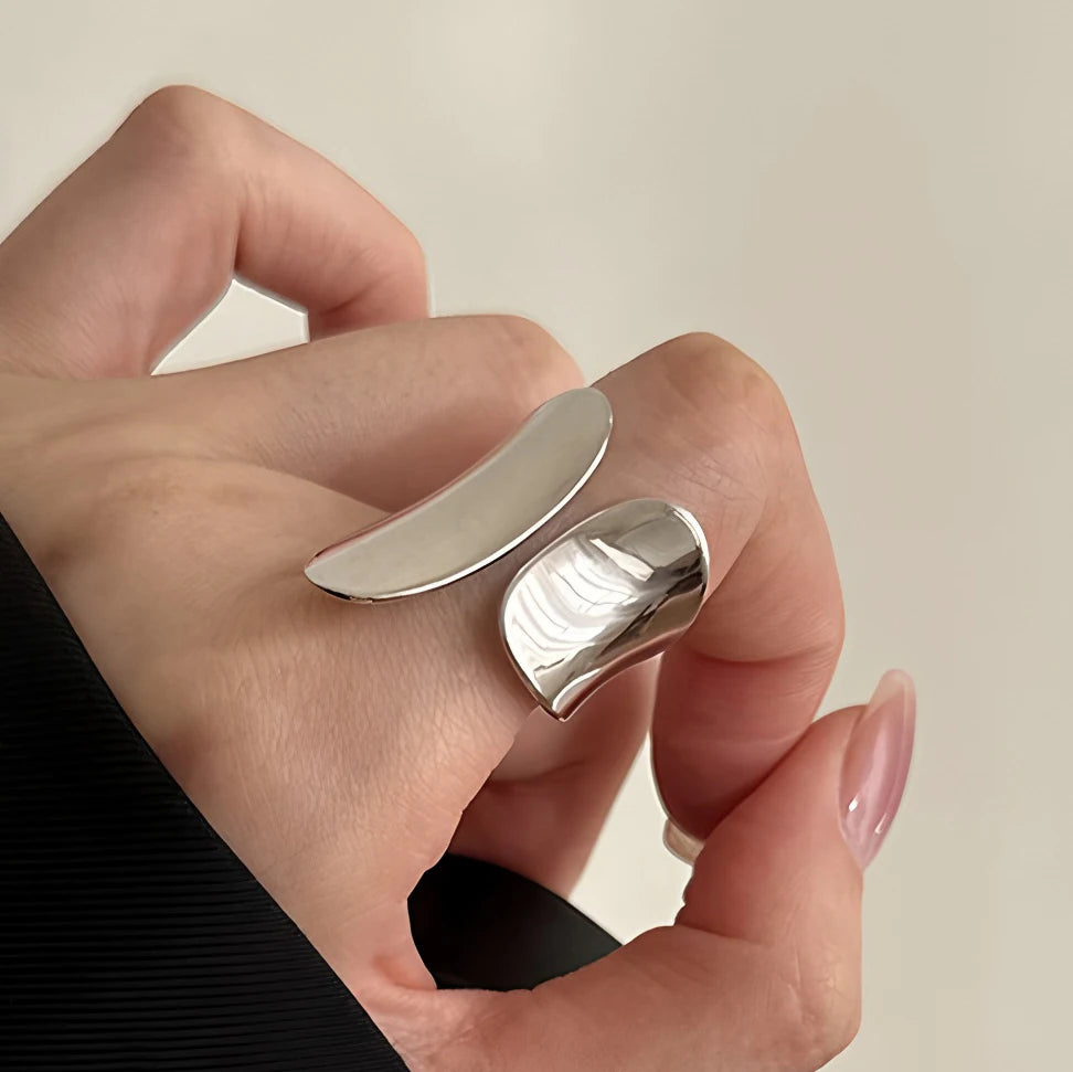 Sterling Silver Irregular Design