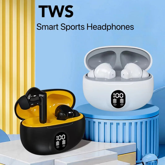895B TWS Wireless Earbuds Noise Canceling Waterproof Ear Buds in-Ear Stereo Headphones with LED Display Charging Case