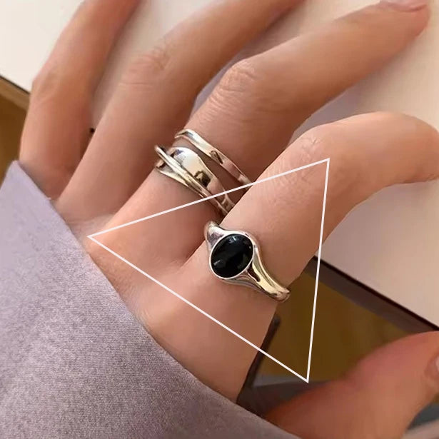 Sterling Silver Irregular Design