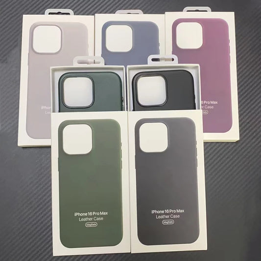 Original Apple Leather With Magsafe Case For iPhone