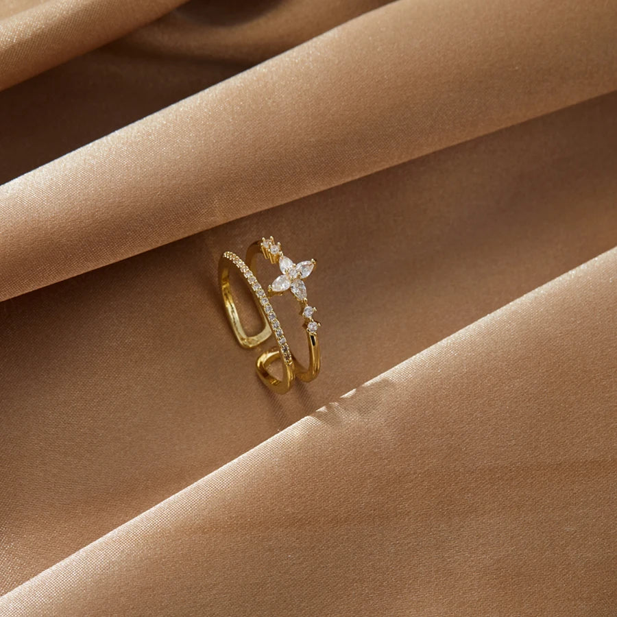 Double Crossed Shape Rings
