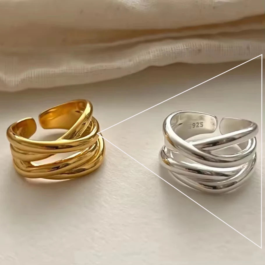 Sterling Silver Irregular Design