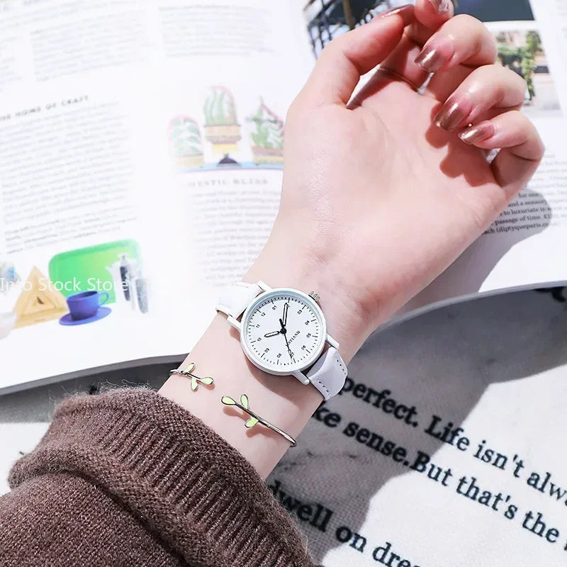 Women Watches PU Leather Strap Women Quartz Wristwatche