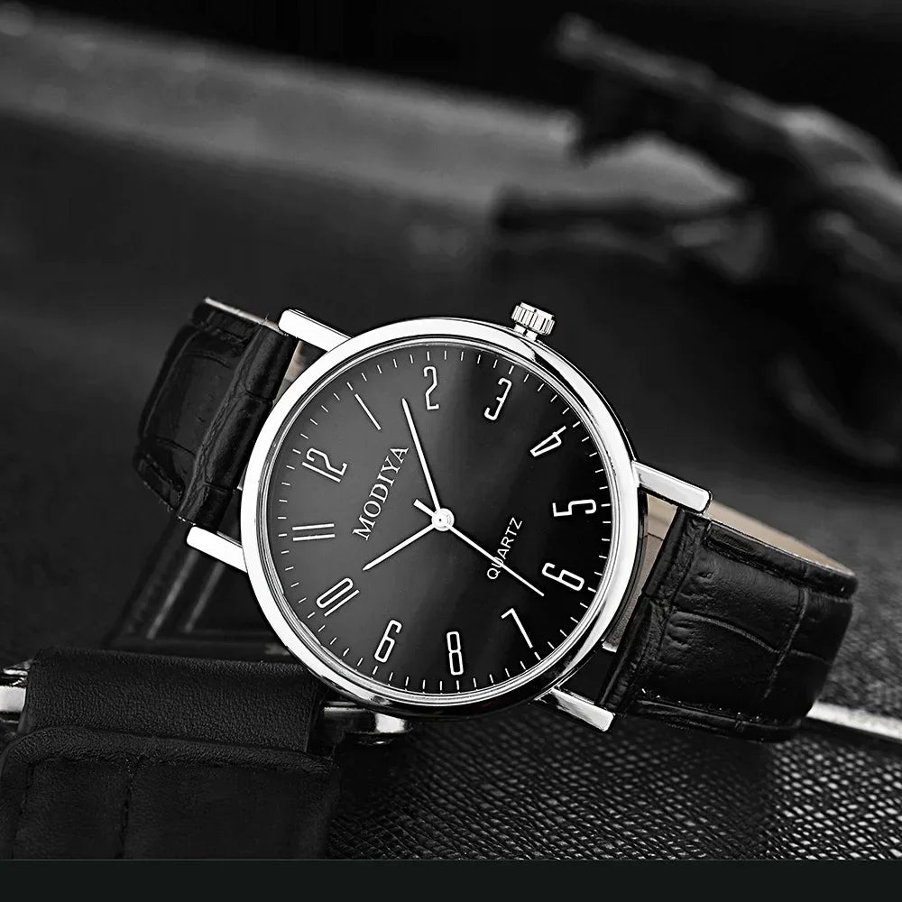 Men's Watches Business Wrist Watch Luxury Leather Strap