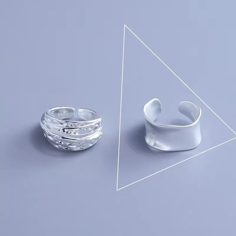 Sterling Silver Irregular Design