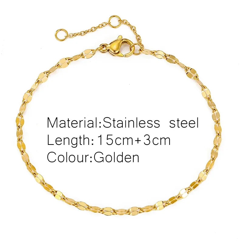 Gold Colour Bracelet Stainless Steel