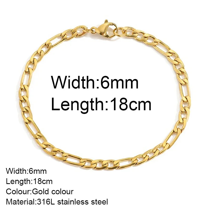 Gold Colour Bracelet Stainless Steel