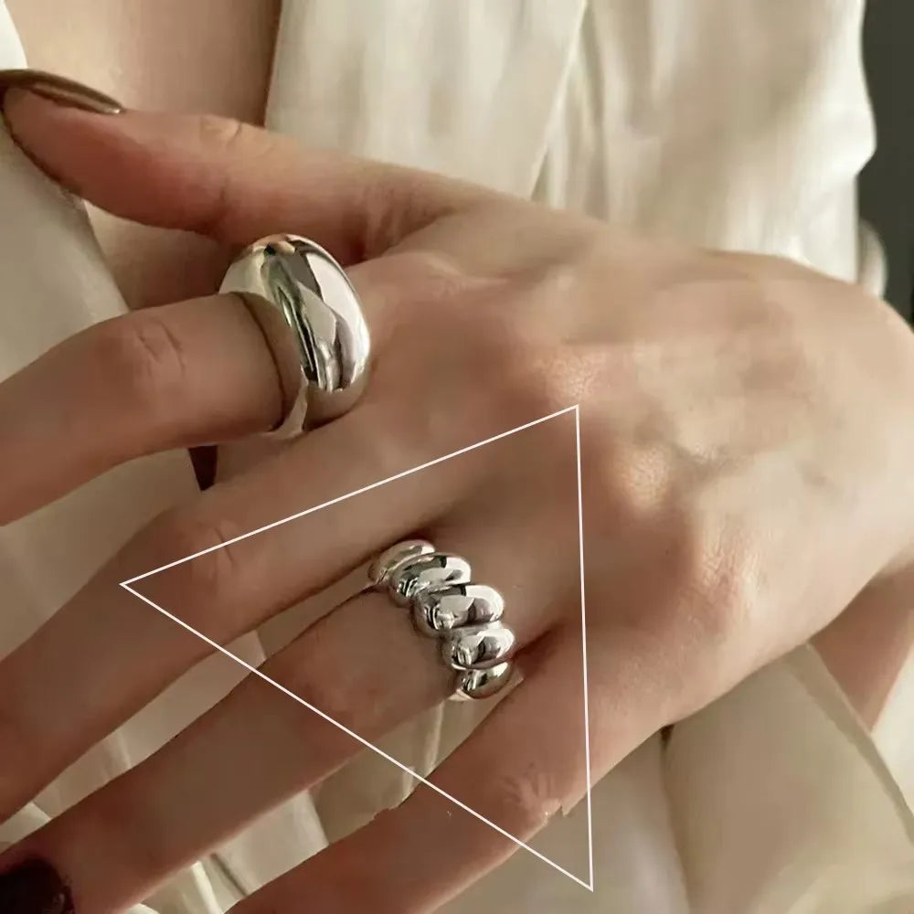 Sterling Silver Irregular Design