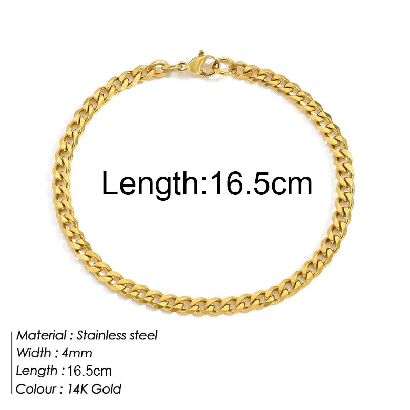 Gold Colour Bracelet Stainless Steel