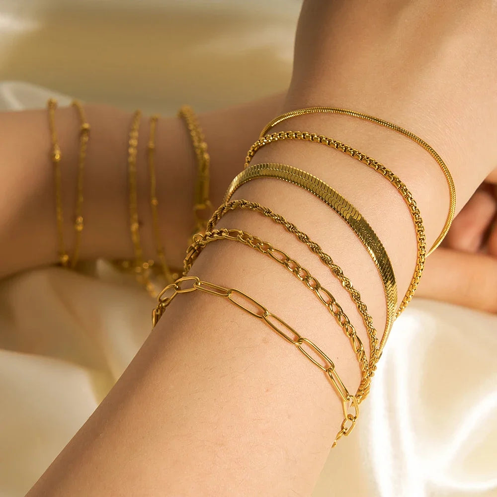 Gold Colour Bracelet Stainless Steel
