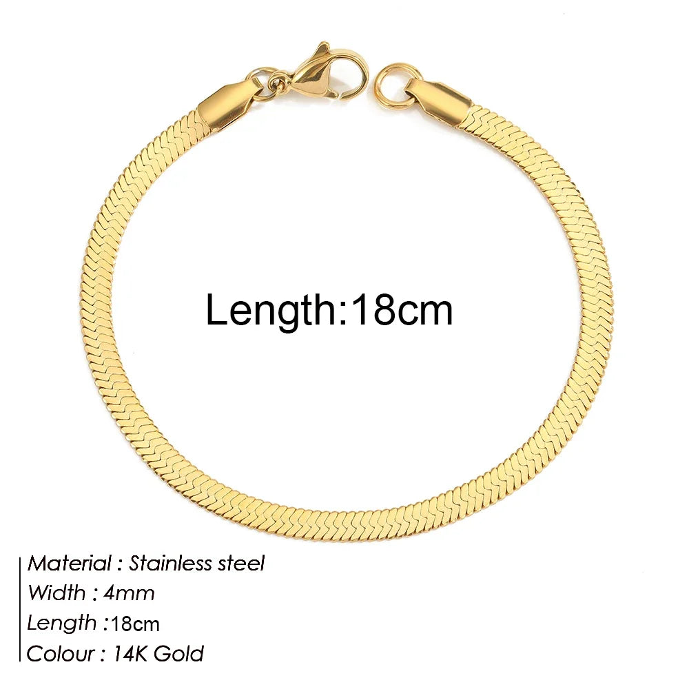 Gold Colour Bracelet Stainless Steel