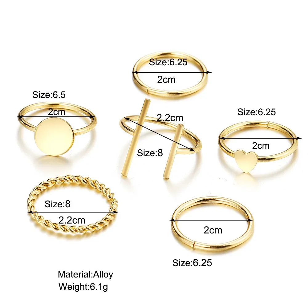 10pcs Silver Colour Wide Chain Rings