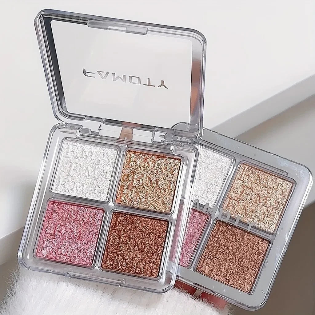 4 Colour Face Highlighter Palette