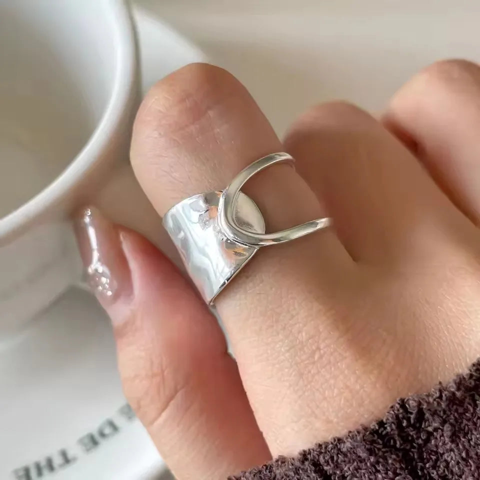 Sterling Silver Irregular Design