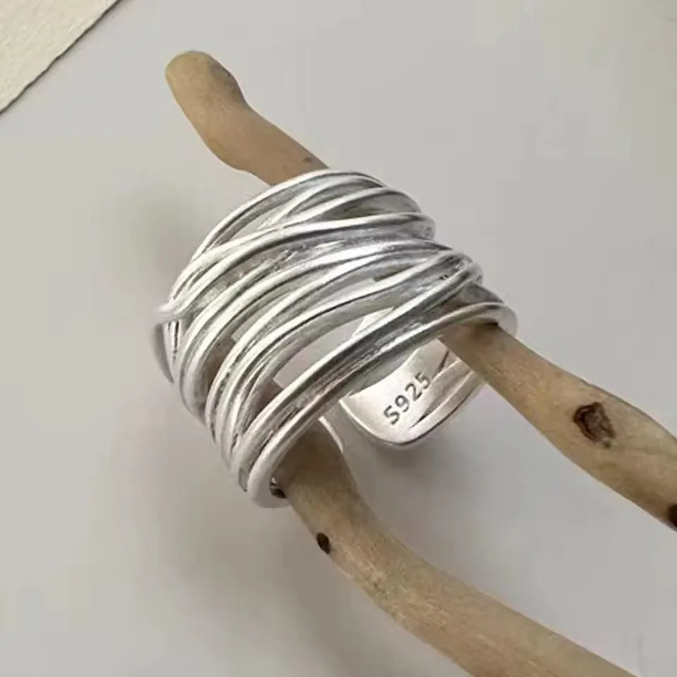 Sterling Silver Irregular Design