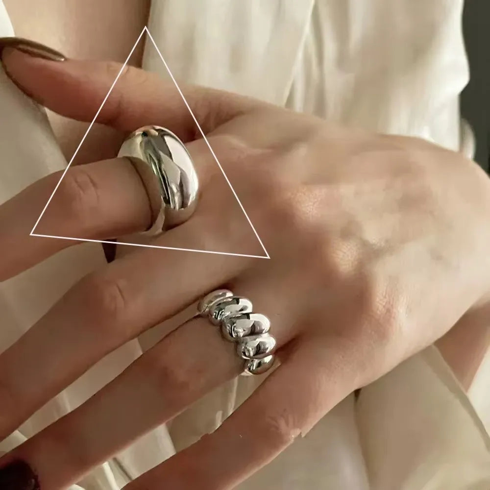 Sterling Silver Irregular Design
