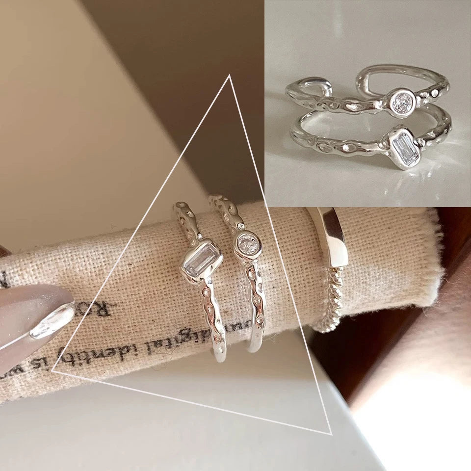 Sterling Silver Irregular Design