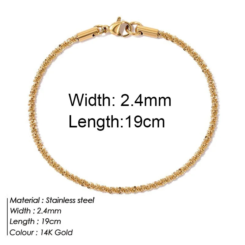 Gold Colour Bracelet Stainless Steel
