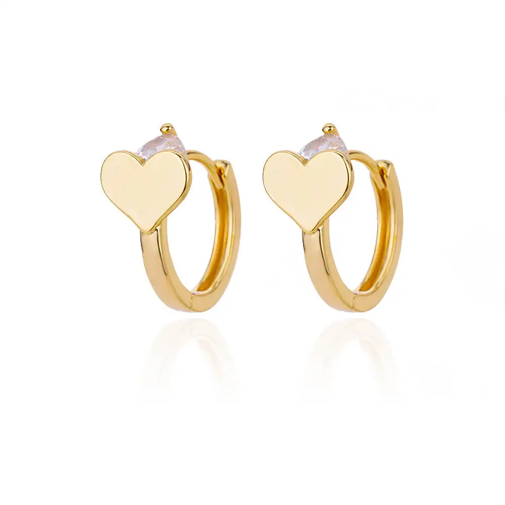 Hollow Heart Earrings for Women Stainless Steel
