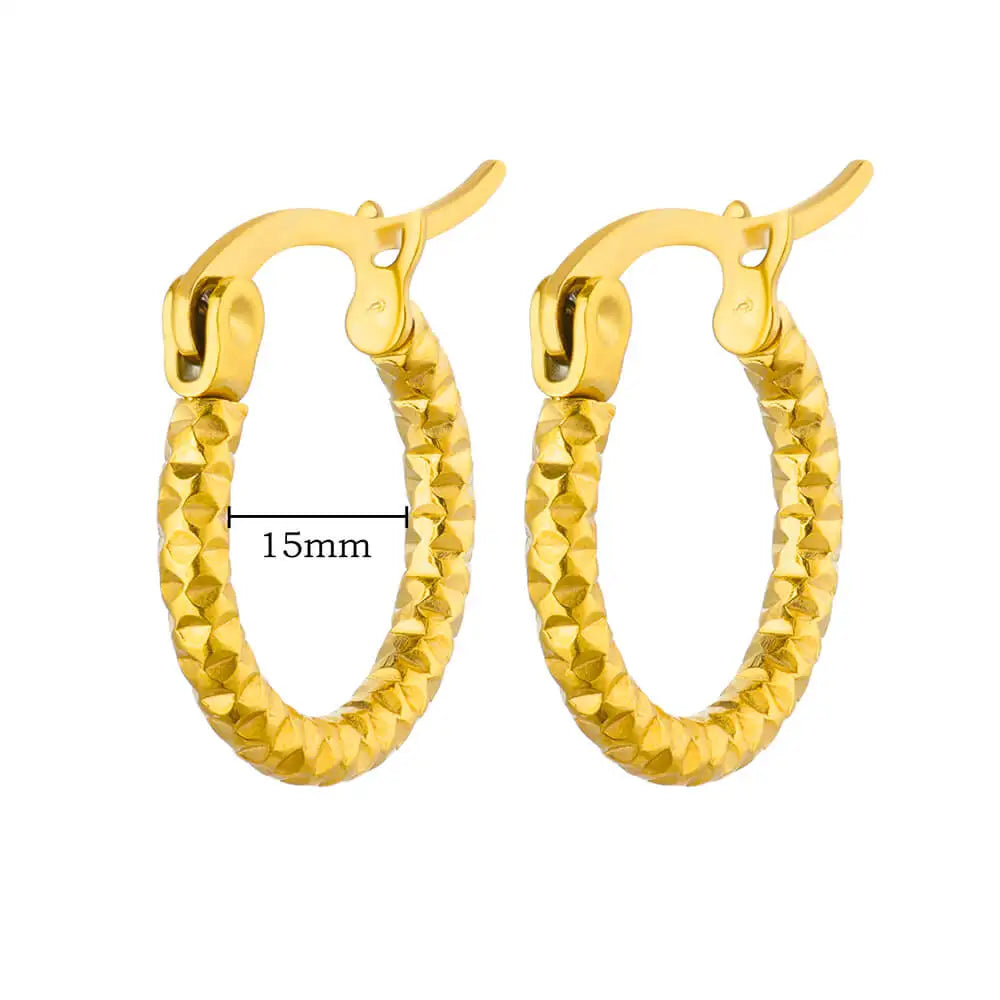 Hollow Heart Earrings for Women Stainless Steel