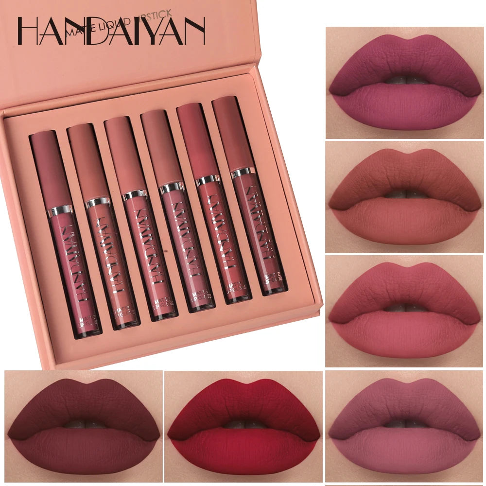 Set of 6 Non-stick Cup Liquid lipstick