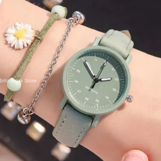 Women Watches PU Leather Strap Women Quartz Wristwatche
