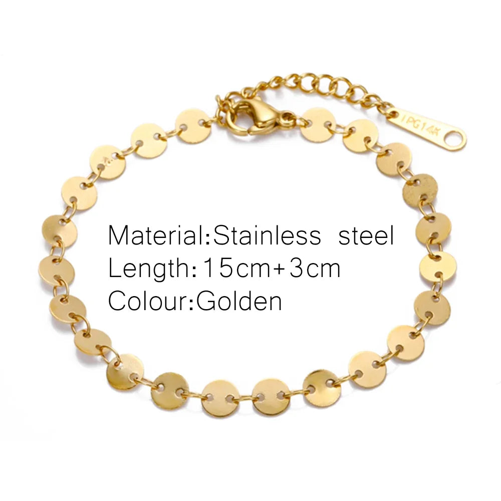 Gold Colour Bracelet Stainless Steel