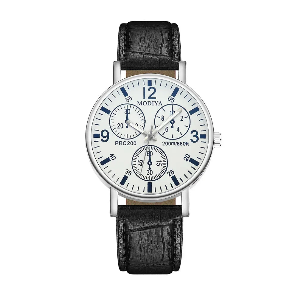 Men's Watches Business Wrist Watch Luxury Leather Strap