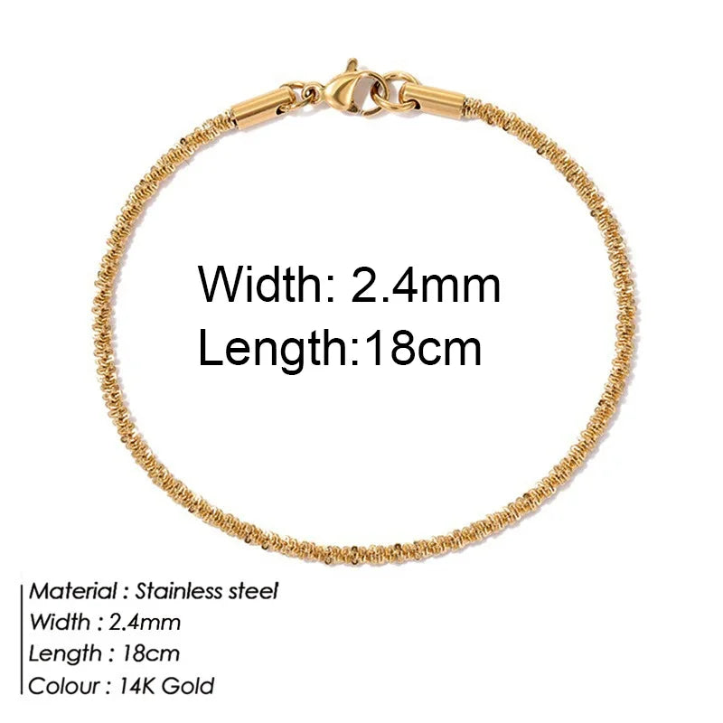 Gold Colour Bracelet Stainless Steel