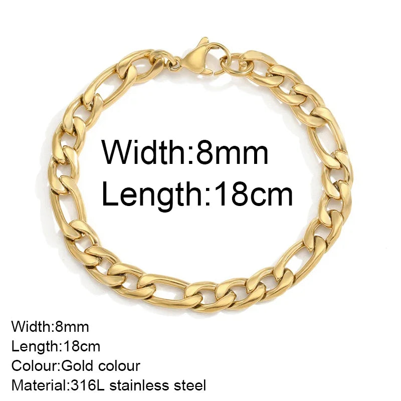Gold Colour Bracelet Stainless Steel