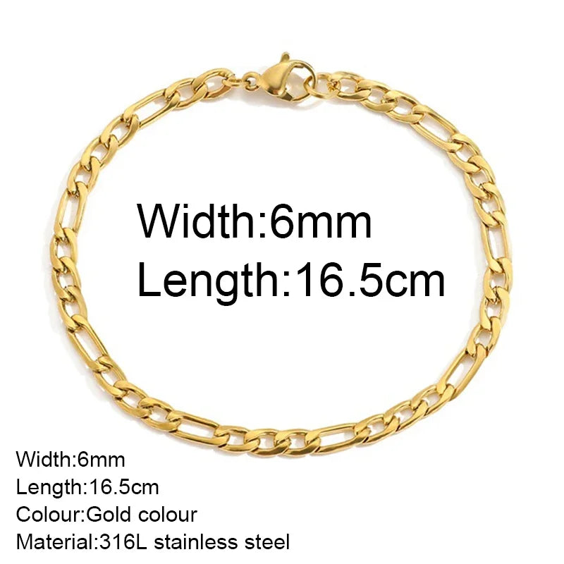 Gold Colour Bracelet Stainless Steel