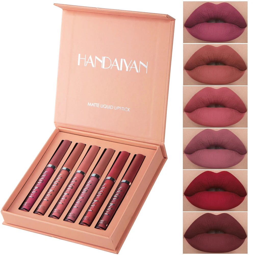 Set of 6 Non-stick Cup Liquid lipstick