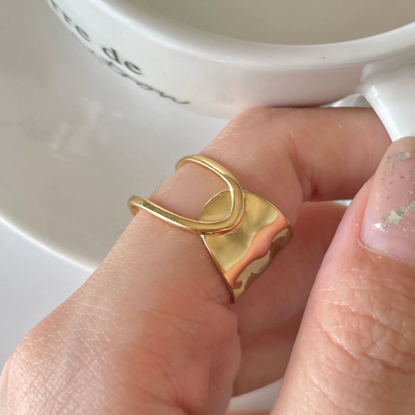 Sterling Silver Irregular Design