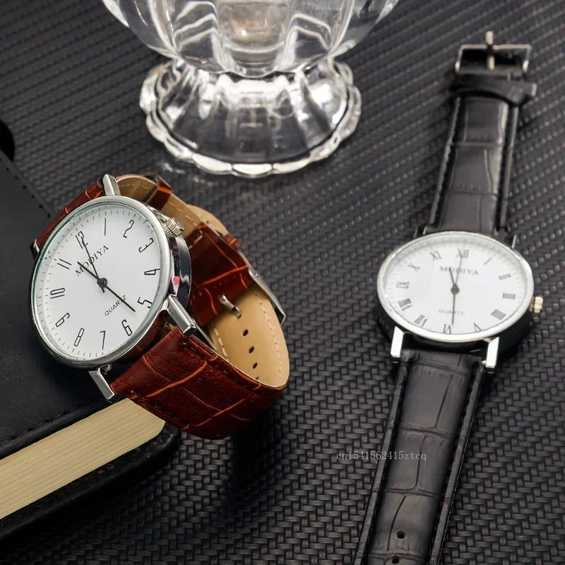 Men's Watches Business Wrist Watch Luxury Leather Strap