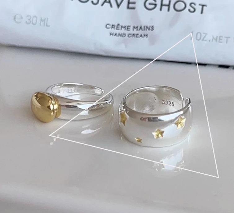 Sterling Silver Irregular Design