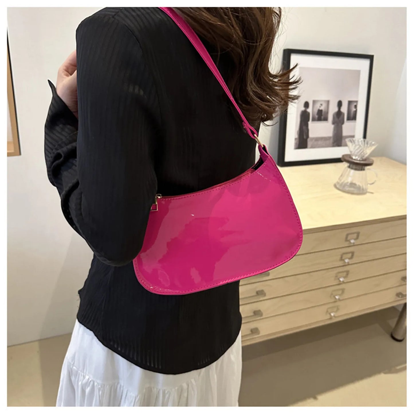 Women's Patent Leather Handbag
