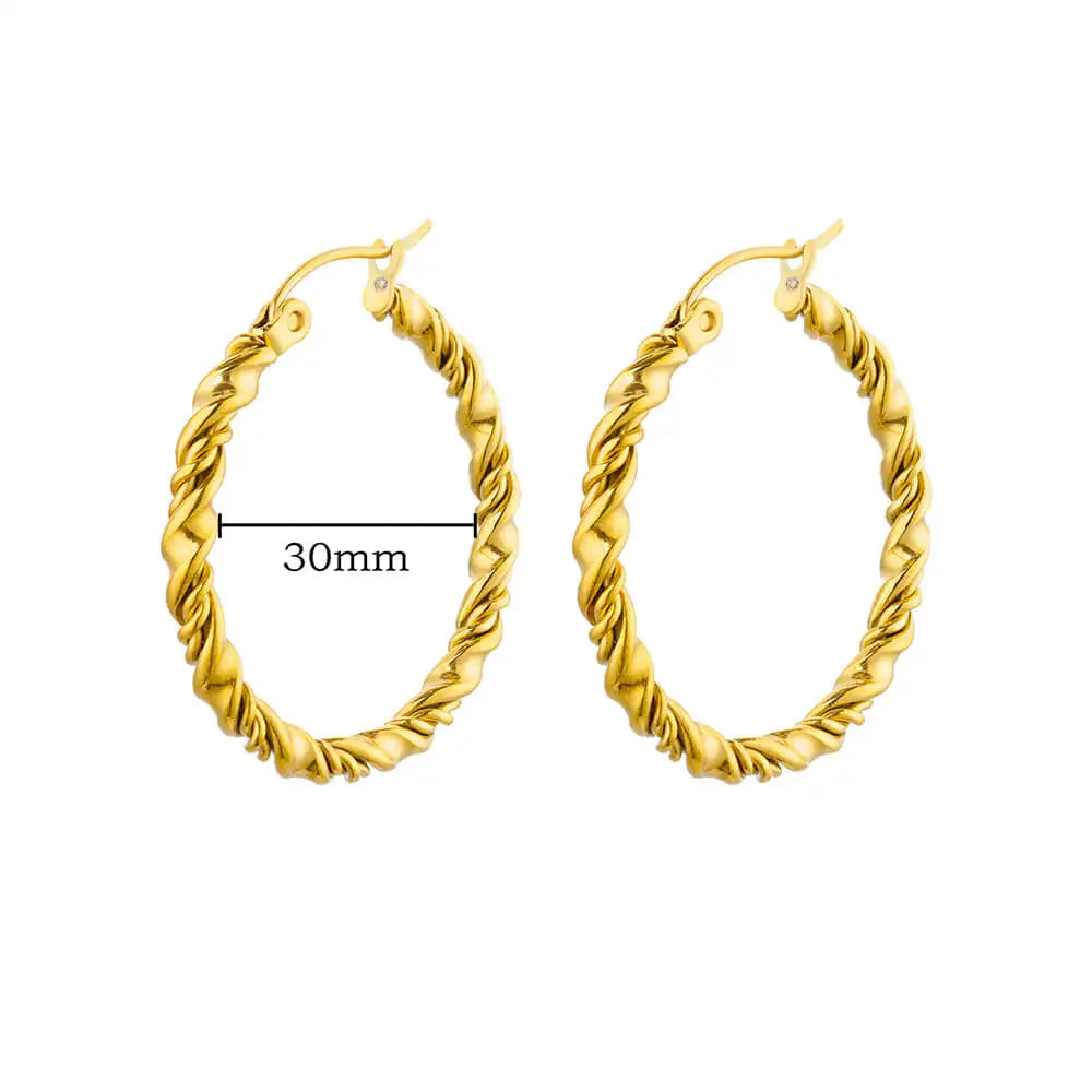 Hollow Heart Earrings for Women Stainless Steel