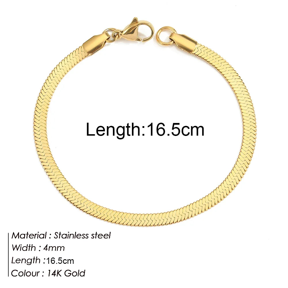 Gold Colour Bracelet Stainless Steel