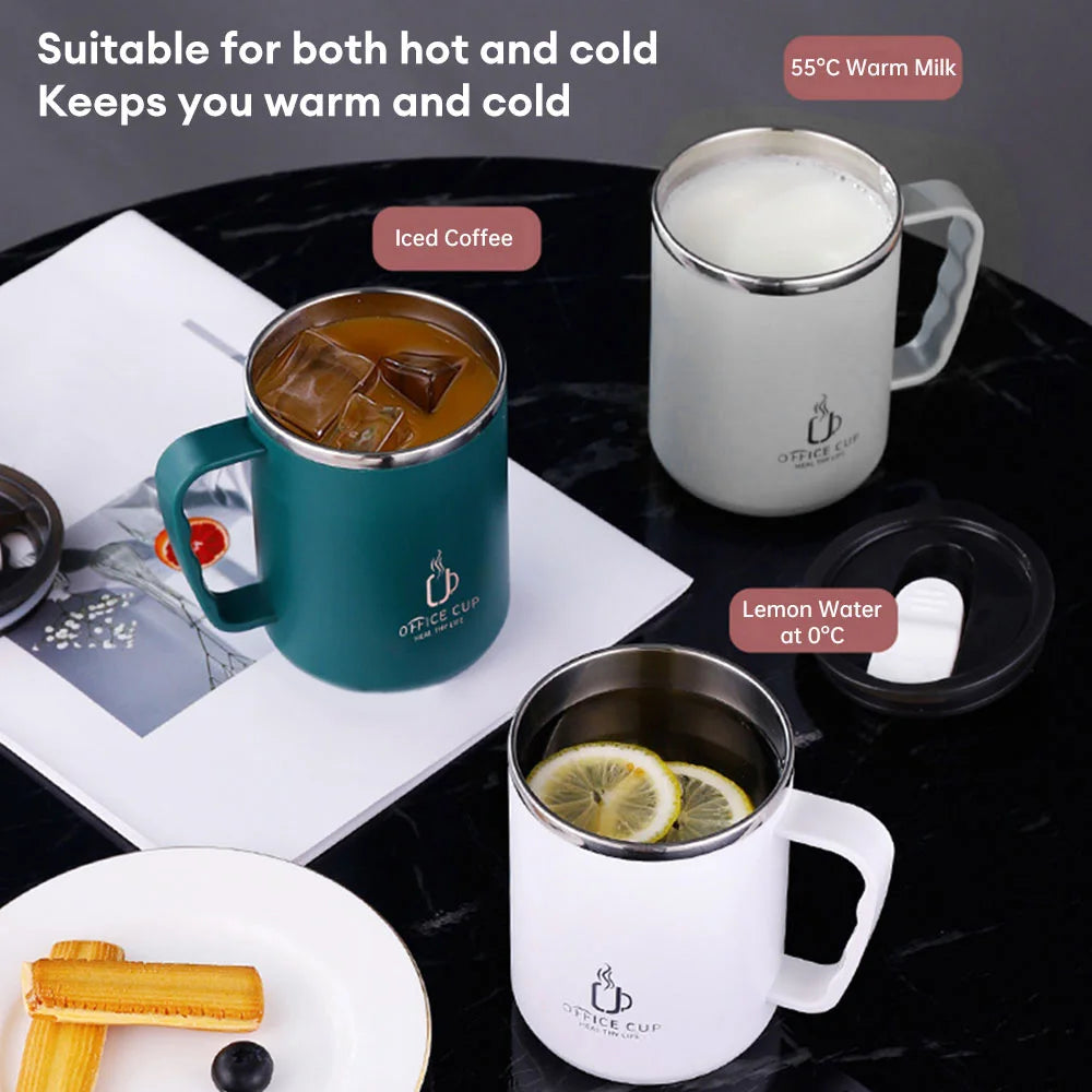 500ml Thermal Coffee Cup Double Wall Stainless Steel