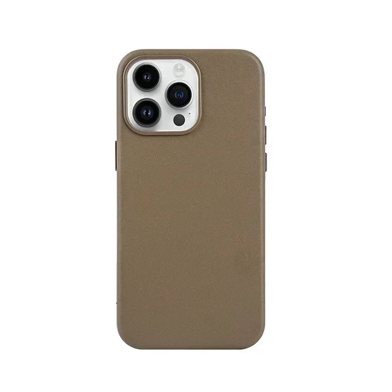 Original Apple Leather With Magsafe Case For iPhone
