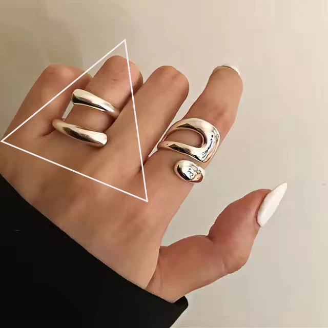 Sterling Silver Irregular Design